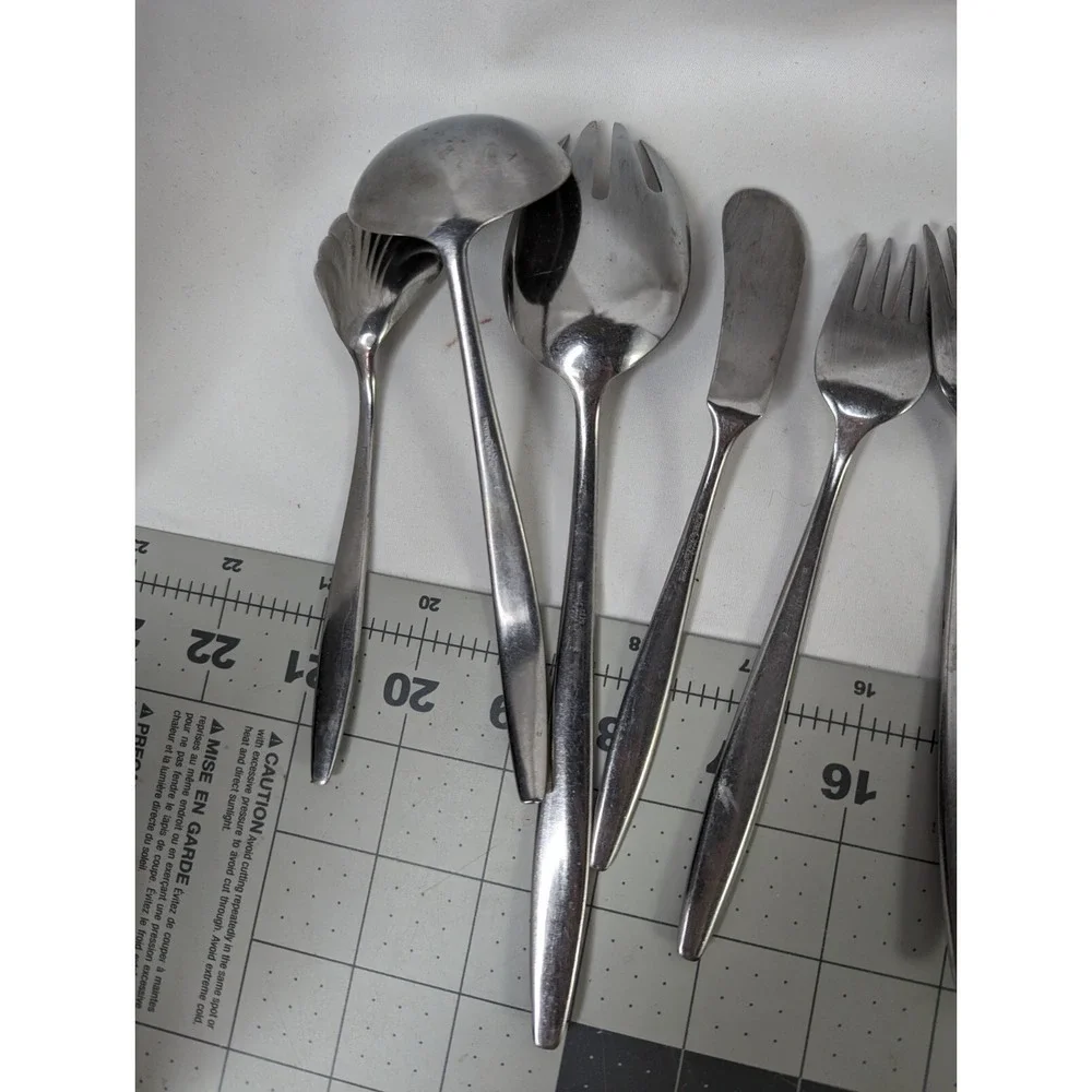 Solingen Morton Stainless Flatware Set Spoon Knife Fork Serving Germany‎